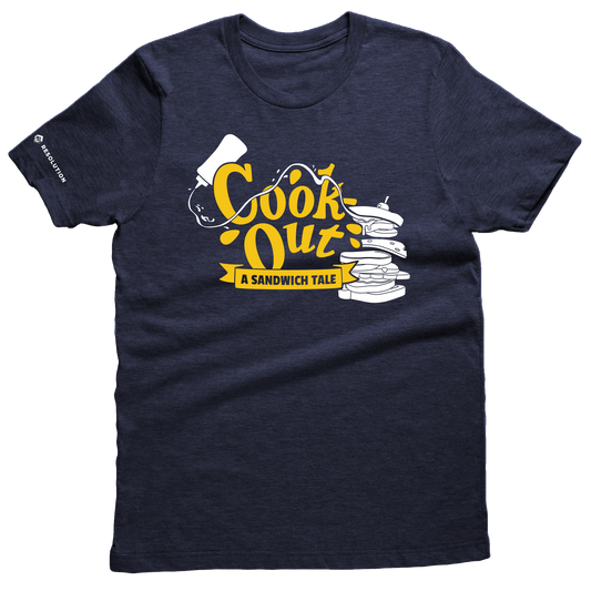 COOK-OUT Tee - Navy