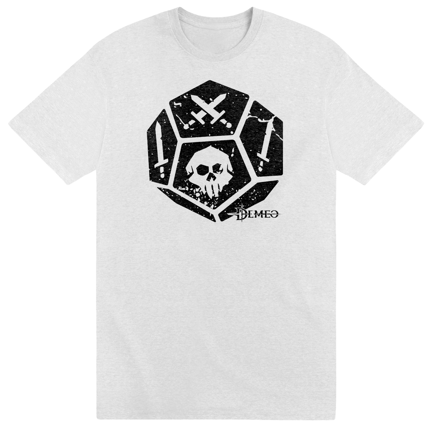 Demeo Dice Tee - Black/White
