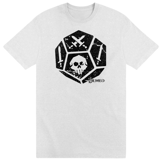 Demeo Dice Tee - Black/White