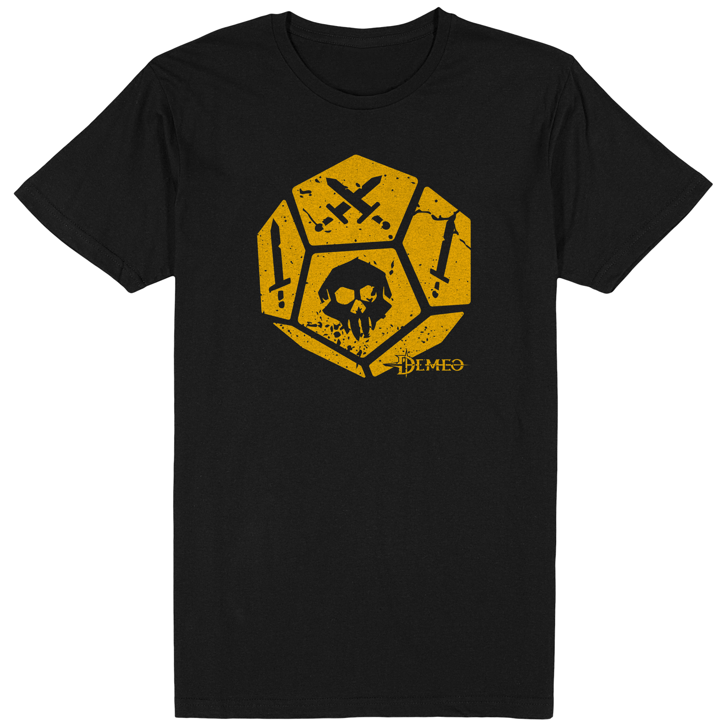 Demeo Dice Tee - Yellow/Black