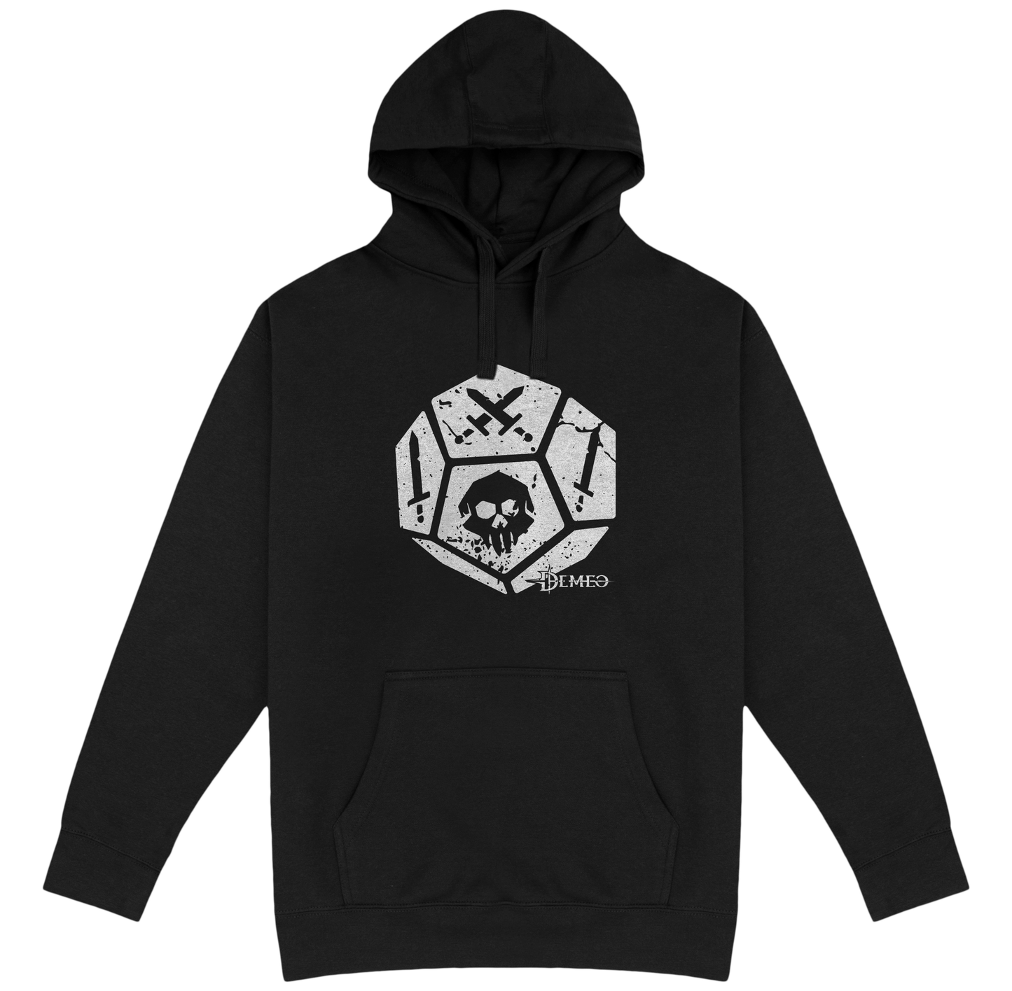 Demeo Dice Hoodie - White/Black