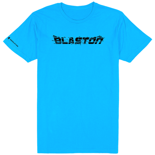 Blaston Logo Tee - Black/Blue