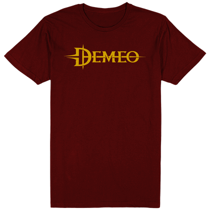 Demeo Logo Tee - Yellow/Maroon