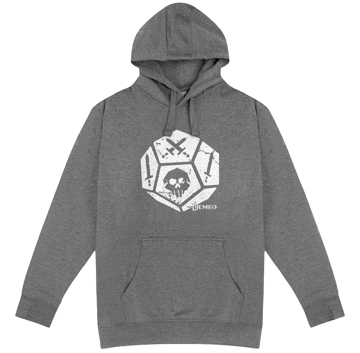 Demeo Dice Hoodie - Gray/White