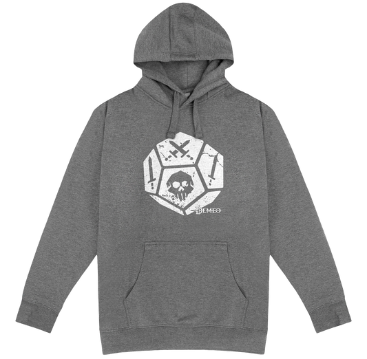 Demeo Dice Hoodie - Gray/White